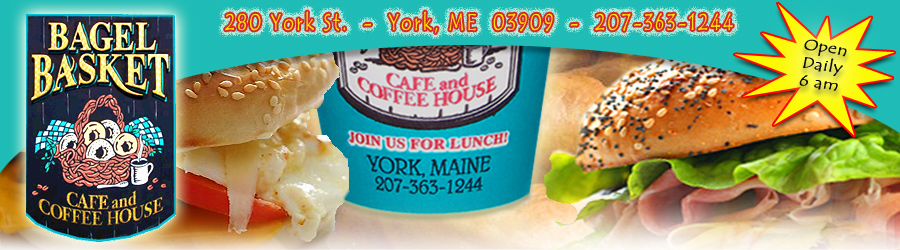 Bagel Basket of York, Maine, Maine Bagels, Bagels in Maine, Southern Maine Bagels